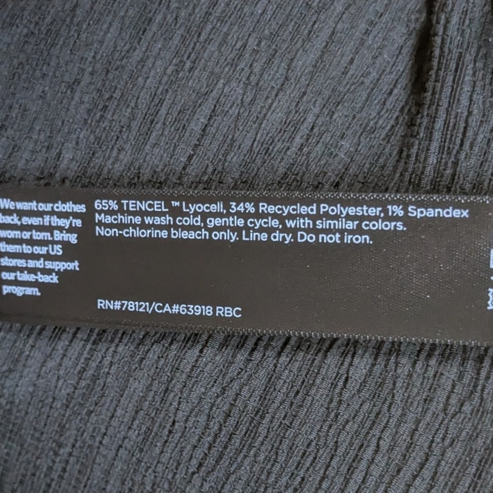 Eileen Fisher Black Wide Leg Pants - Picture 5 of 8